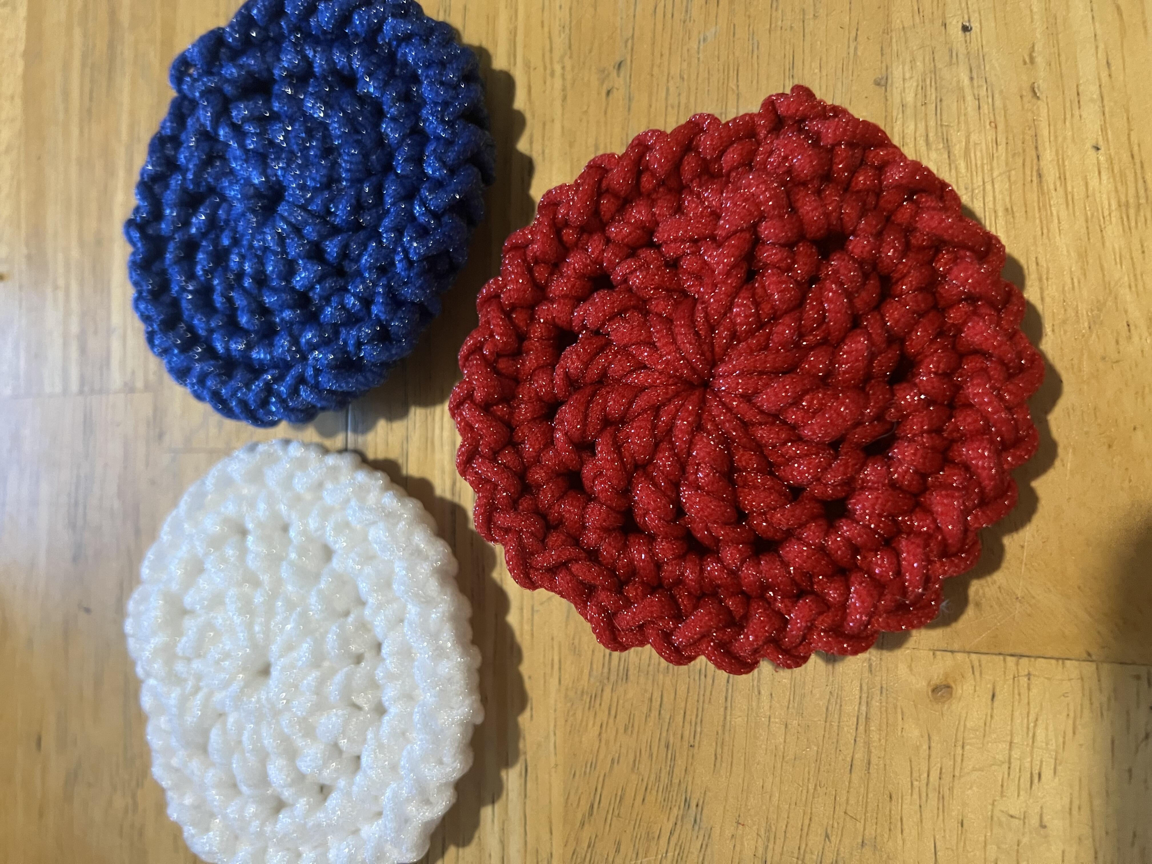 Fourth of July set of scrubbies